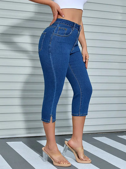 Alondra™ - Dehnbare Capri-Jeans
