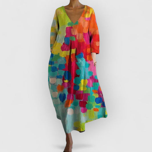 Mara™ - Farbliches Freizeitkleid für Damen