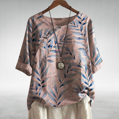 Livia™ – Tunika-Top mit Blattdruck