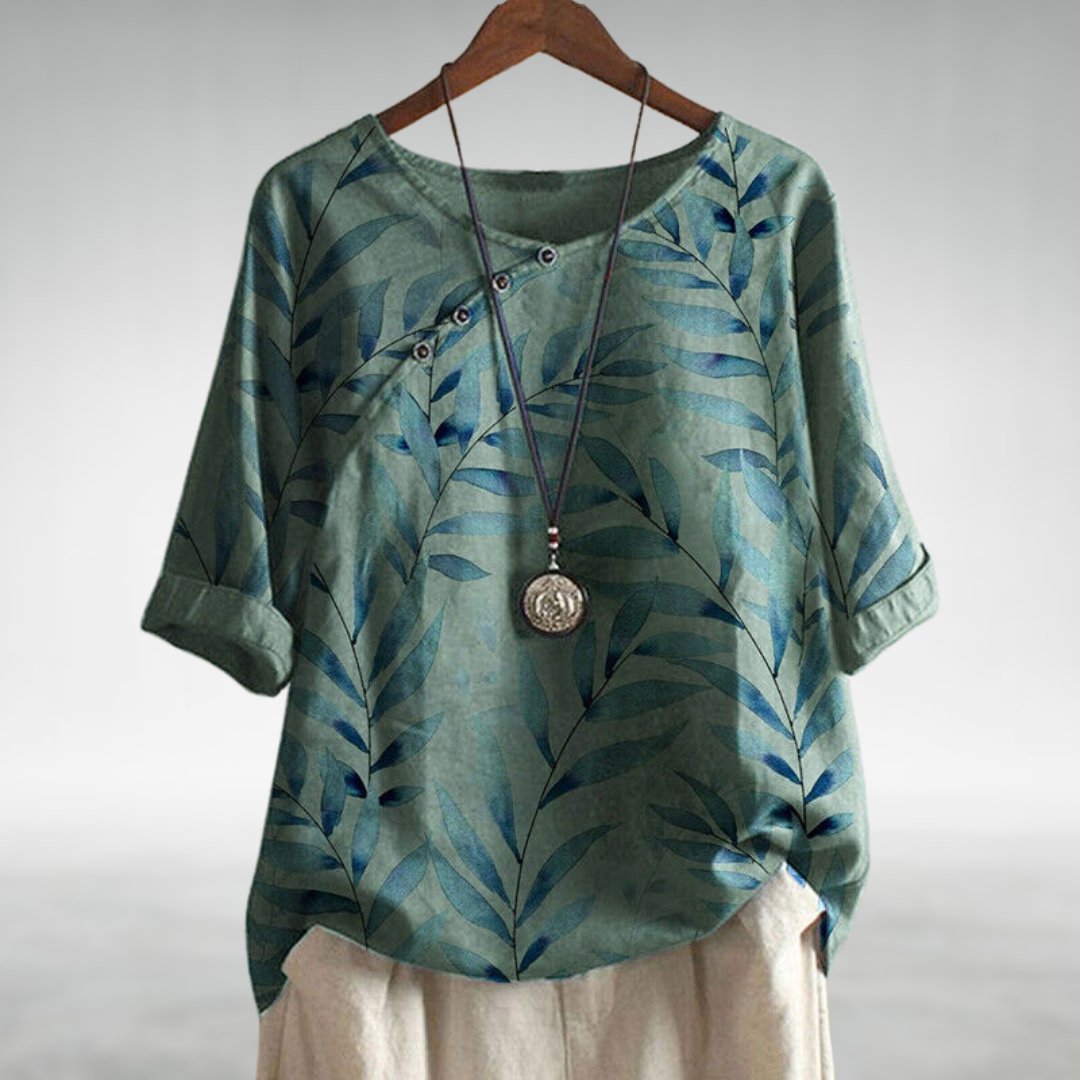 Livia™ – Tunika-Top mit Blattdruck