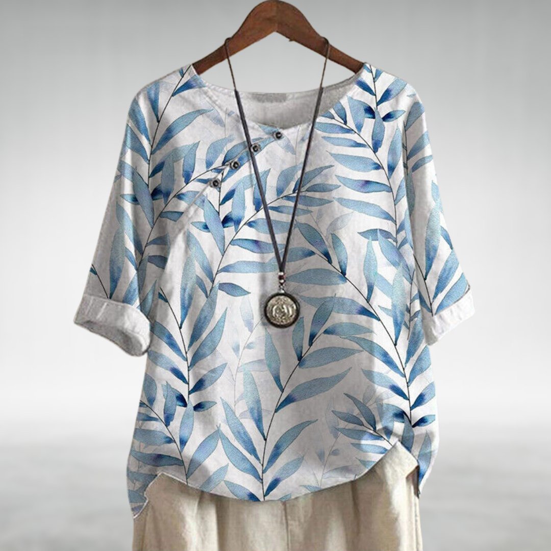 Livia™ – Tunika-Top mit Blattdruck