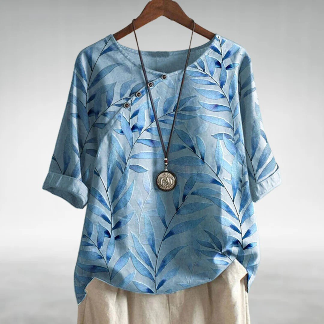 Livia™ – Tunika-Top mit Blattdruck