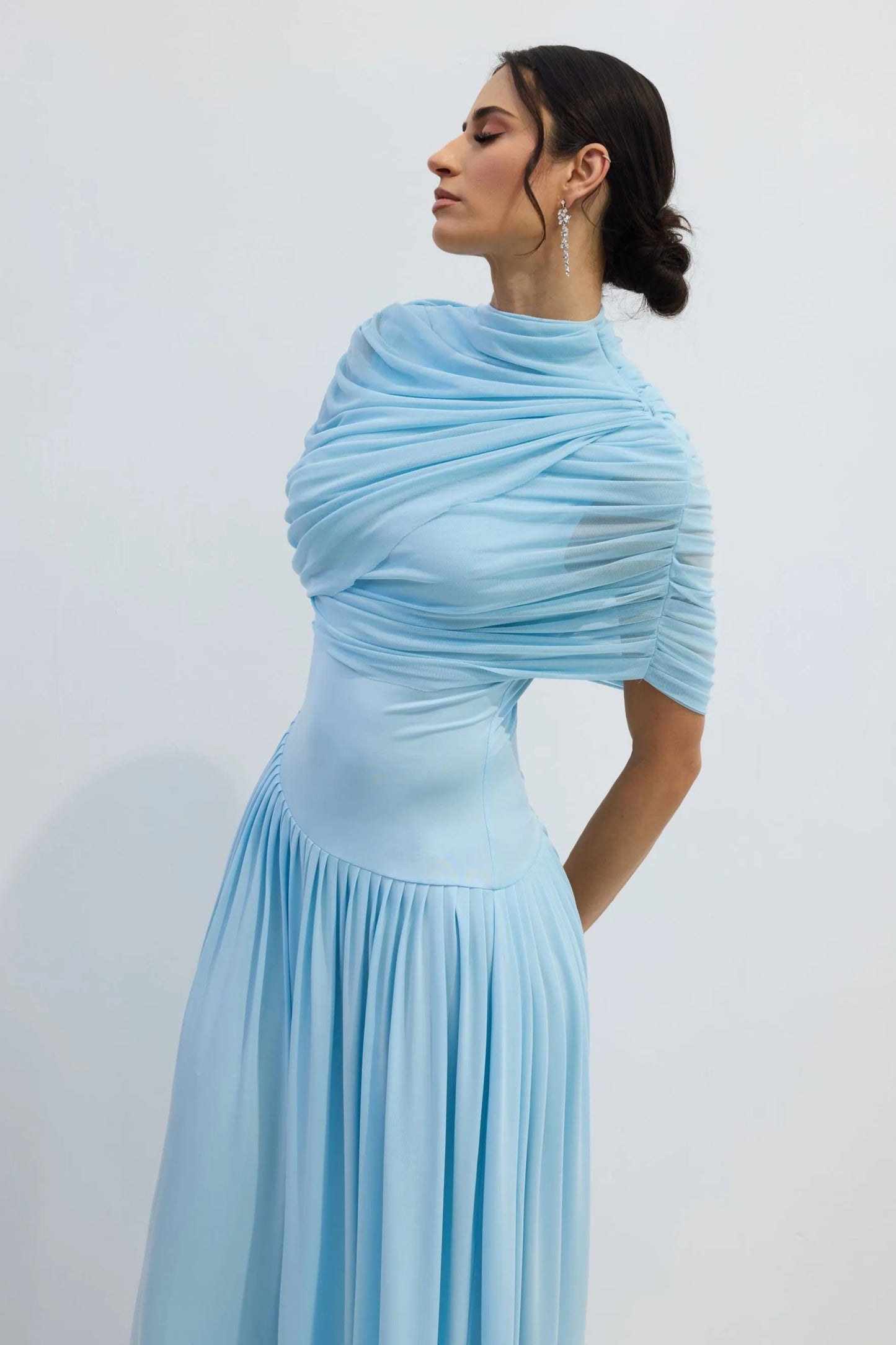 Analiese™ - Asymmetrisches Drapiertes Maxikleid