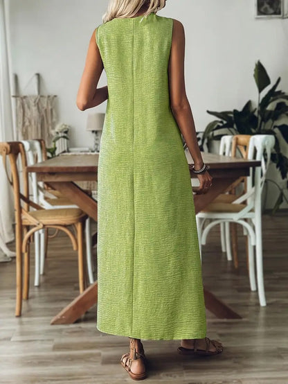 Leena™-Ärmelloses Maxikleid