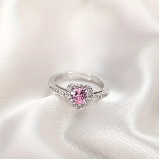 Funkelndes Herz Ring | Gemeinsam gegen Brustkrebs
