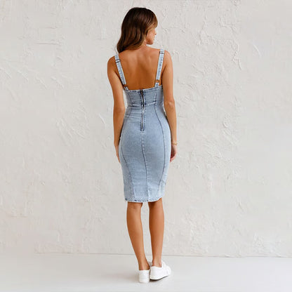 Riley™ – Figurbetontes Jeanskleid