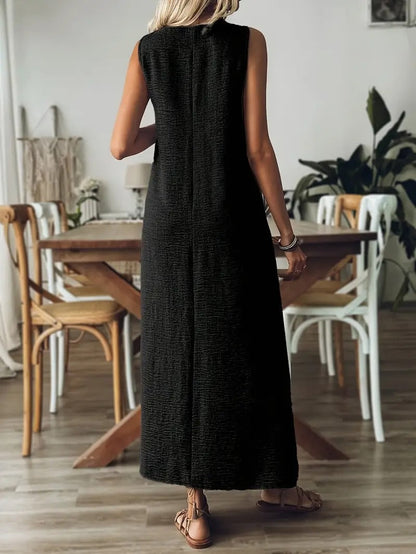 Leena™-Ärmelloses Maxikleid