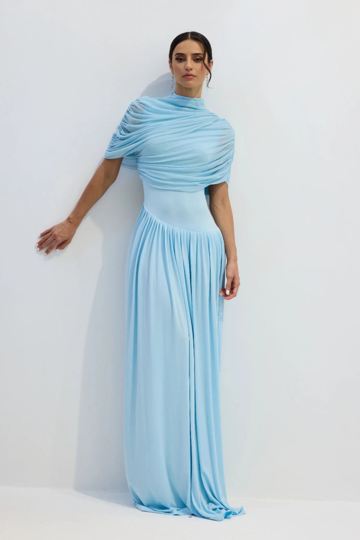 Analiese™ - Asymmetrisches Drapiertes Maxikleid