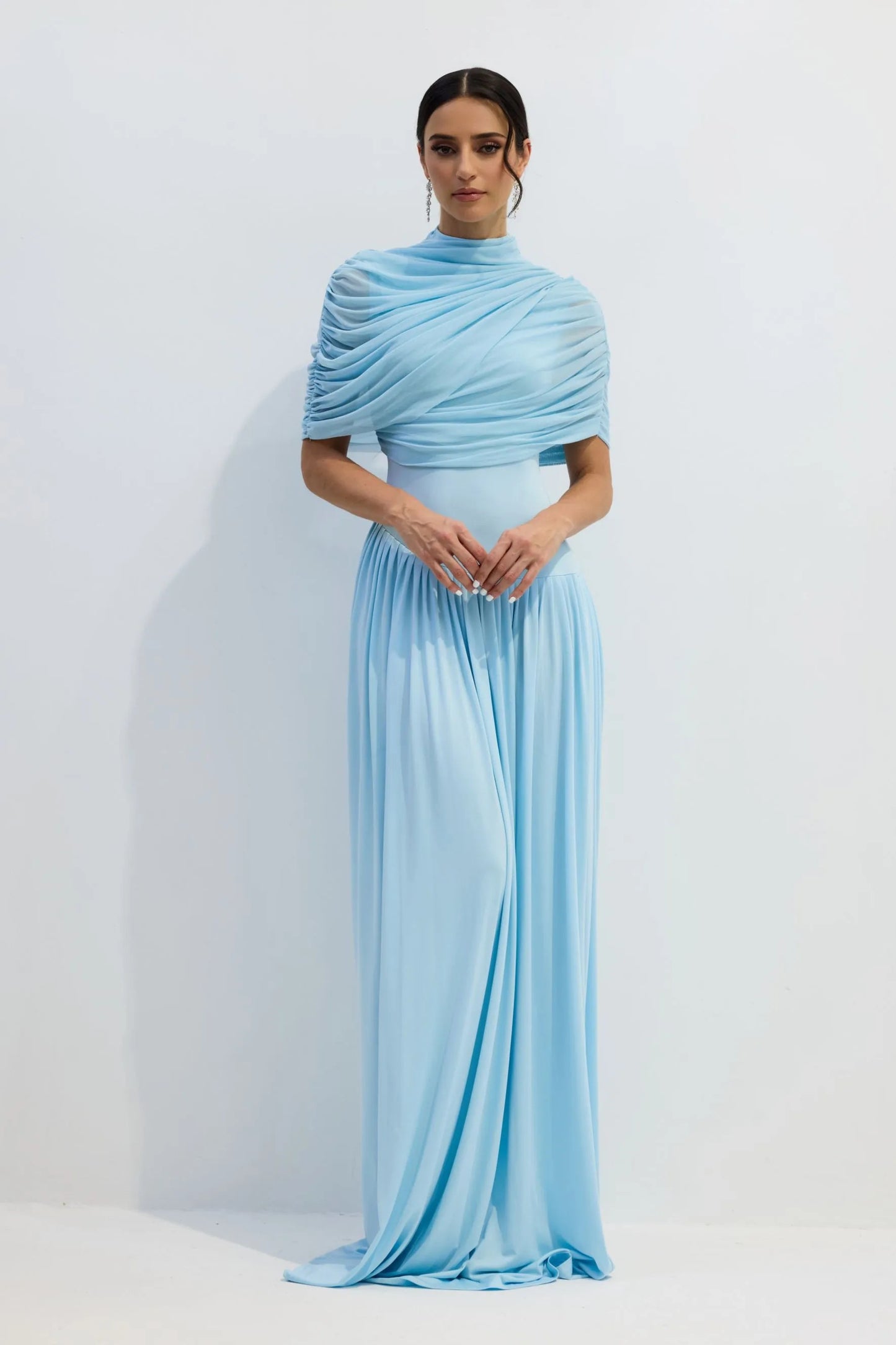 Analiese™ - Asymmetrisches Drapiertes Maxikleid