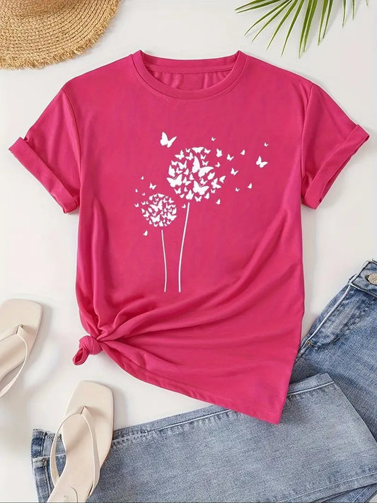 Wunschschmetterling T-Shirt | Gemeinsam gegen Brustkrebs
