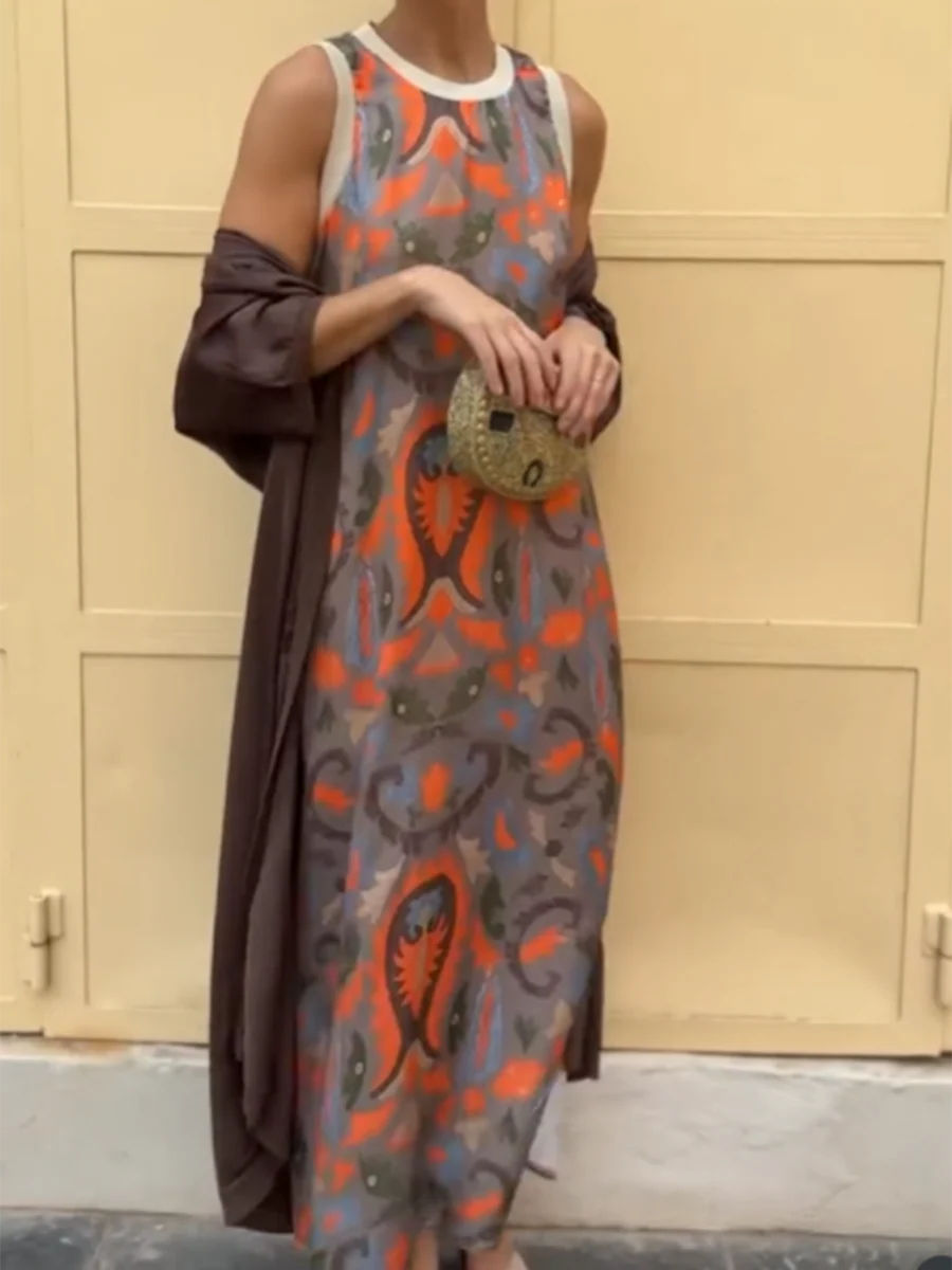 Bettina™- Bedrucktes Kleid, zweiteiliges Set