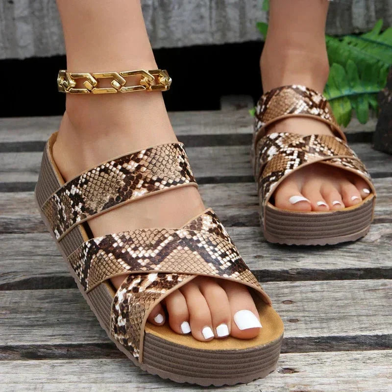 Erika™ – Geflochtene Sandalen mit Kreuzriemen für Damen